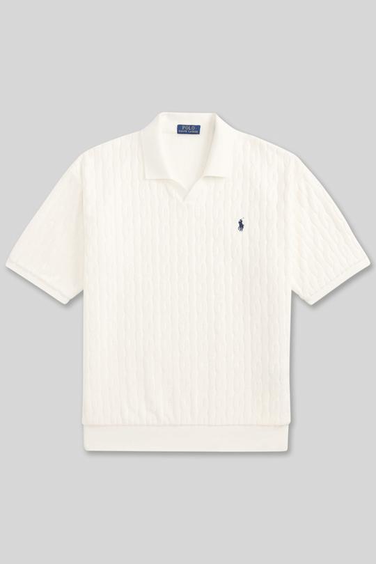 Polo tricotada em lã - Ralph Lauren