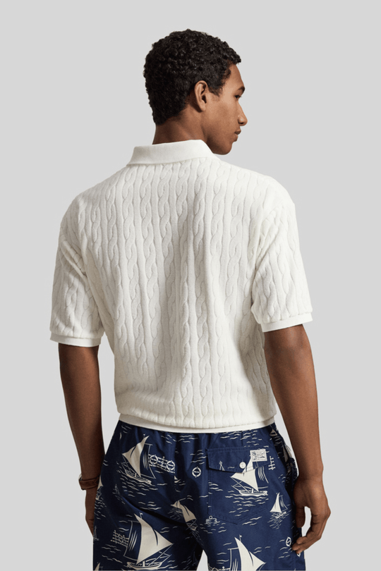 Polo tricotada em lã - Ralph Lauren