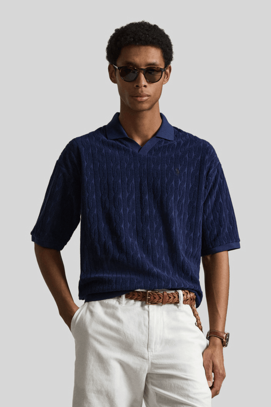 Polo tricotada em lã - Ralph Lauren