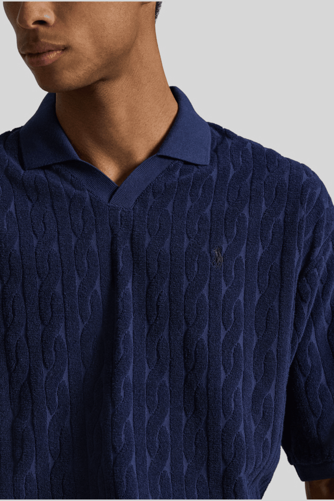 Polo tricotada em lã - Ralph Lauren