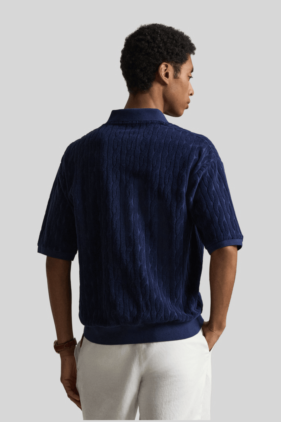 Polo tricotada em lã - Ralph Lauren